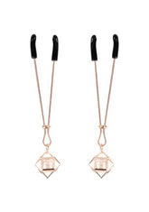 Brat Pearl Nipple Clips - Rose Gold